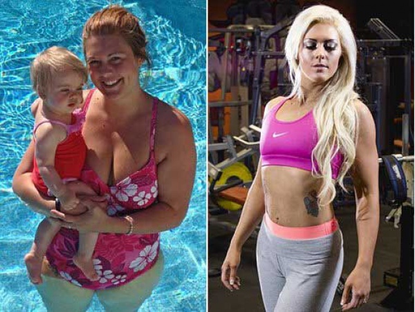 英国肥妈健身狂甩152斤 变身性感女郎